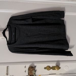 Icebreaker Charcoal Gray Merino Wool Textured Sweatshirt in XL